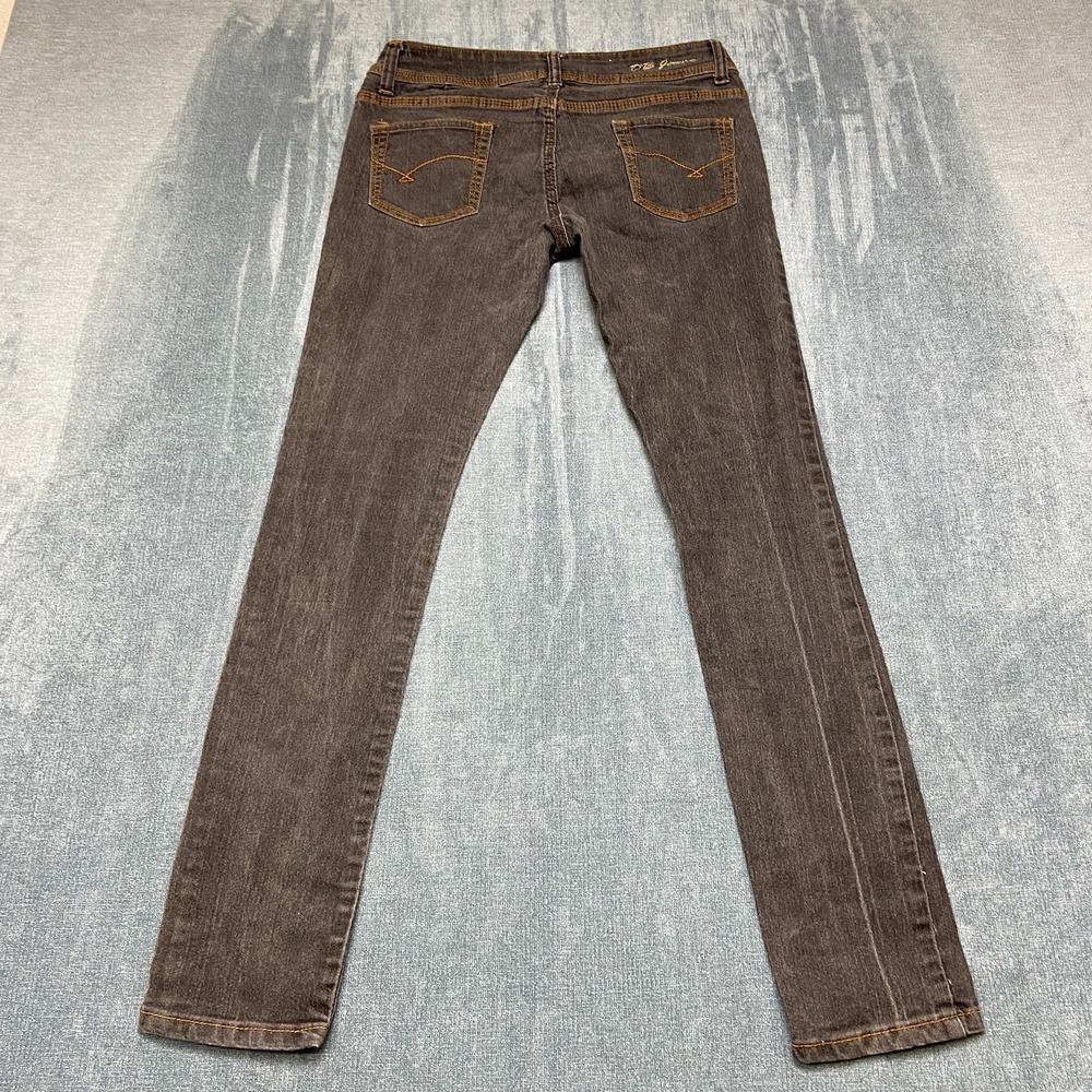 Vintage D&B Deep Blue Jeans Womens 29x28 Black Denim Cotton Low Rise Slim Fit